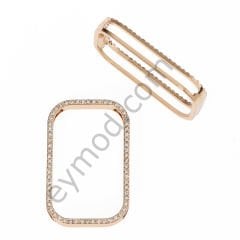 64 Taşlı Dikdörtgen Köprü Toka