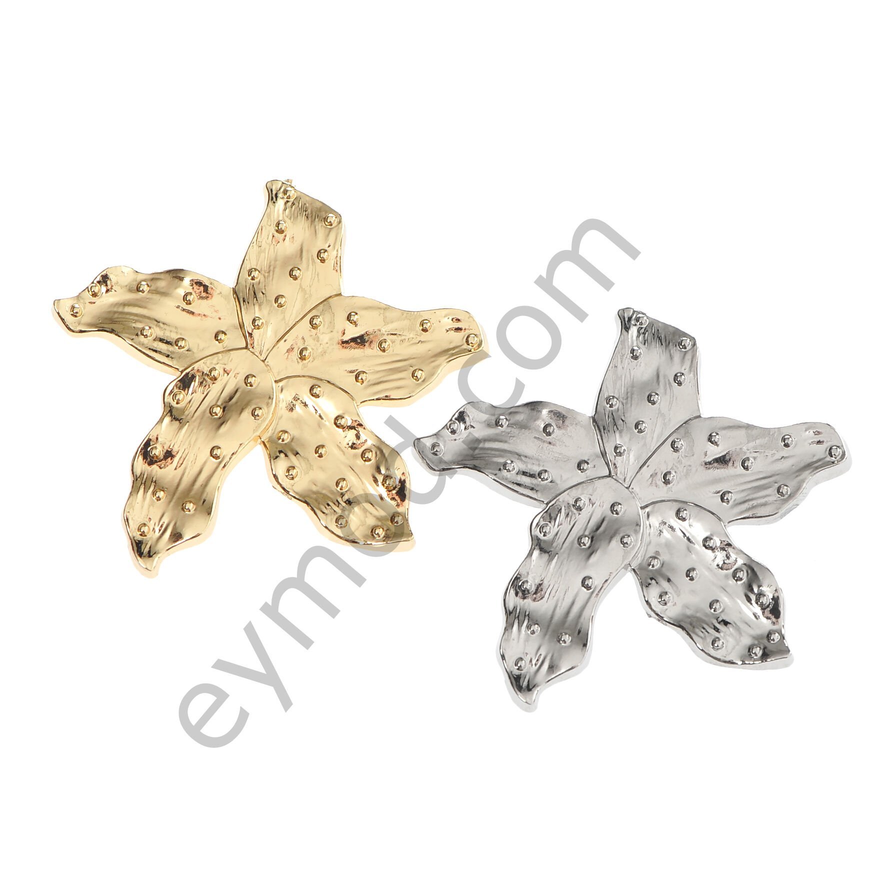 Üstü Benekli Çiçek Broş