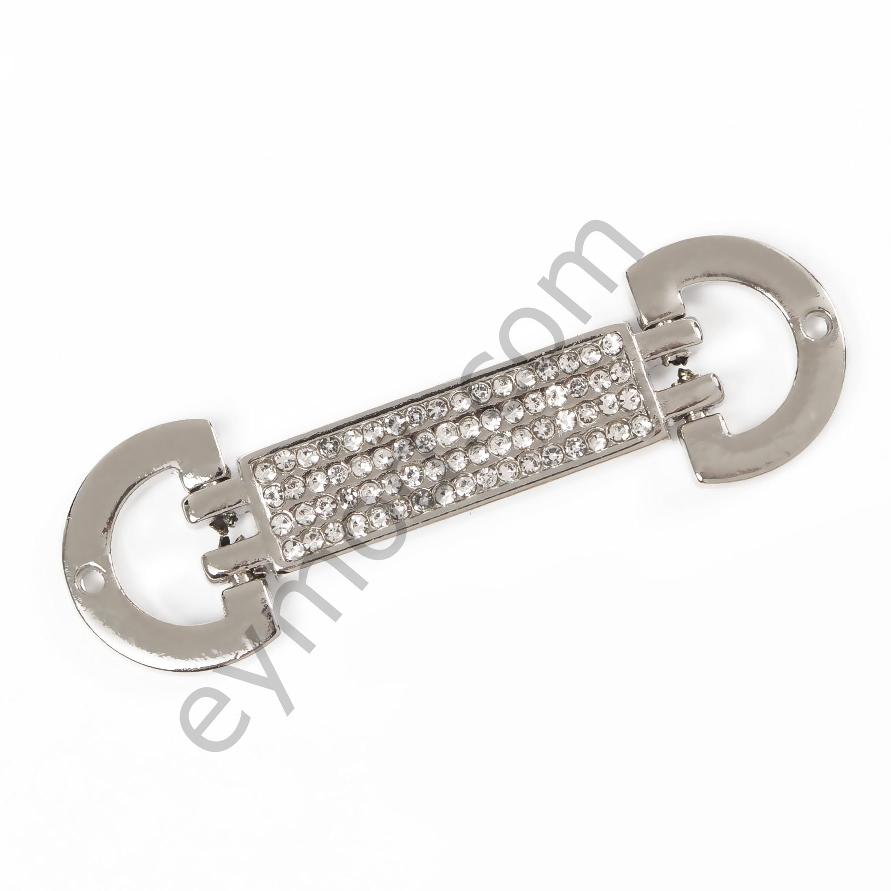 17 Taşlı Eklemeli Brit Toka Aksesuar NİKEL