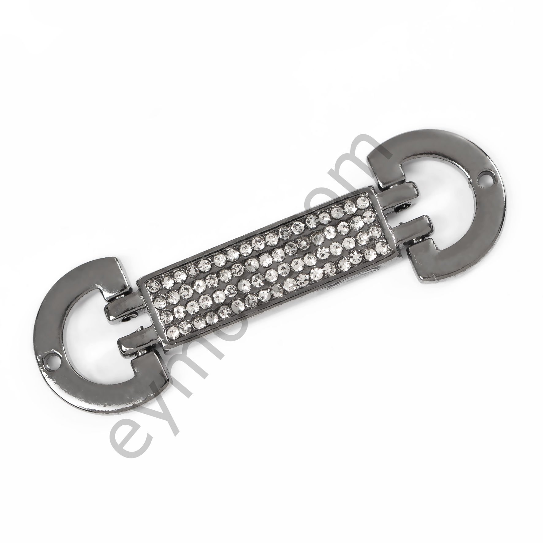 17 Taşlı Eklemeli Brit Toka Aksesuar BLACK NİKEL