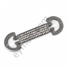 17 Taşlı Eklemeli Brit Toka Aksesuar BLACK NİKEL