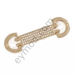 17 Taşlı Eklemeli Brit Toka Aksesuar GOLD