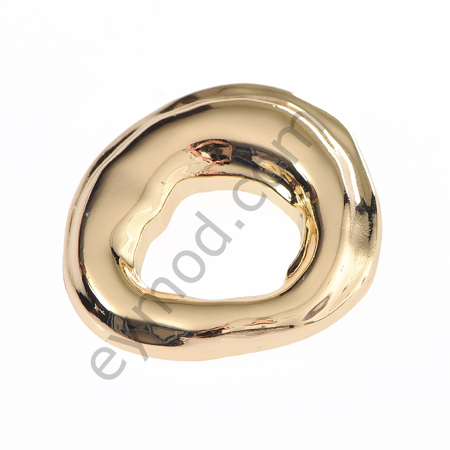 Ortası Delikli Taşsız Broş GOLD