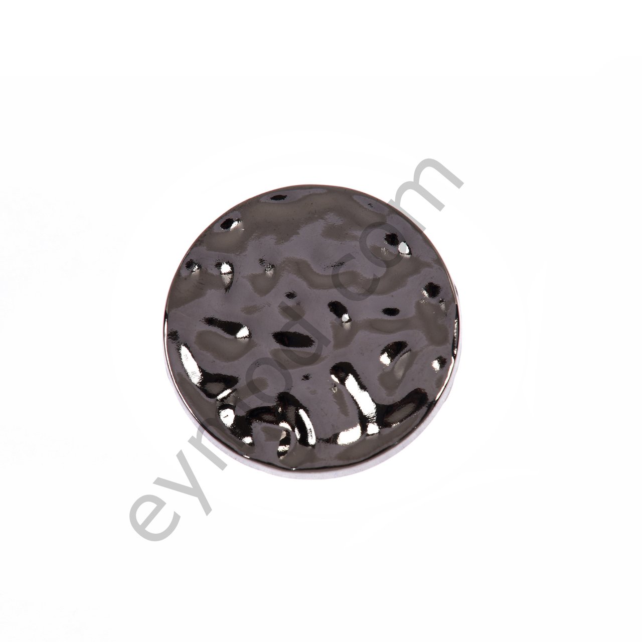 Yuvarlak Desenli Broş BLACK NİKEL