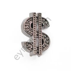 $ İşareti Ufak Dikme Aksesuar BLACK NİKEL