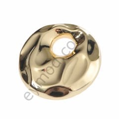 Kabartma Desenli Delikli Broş