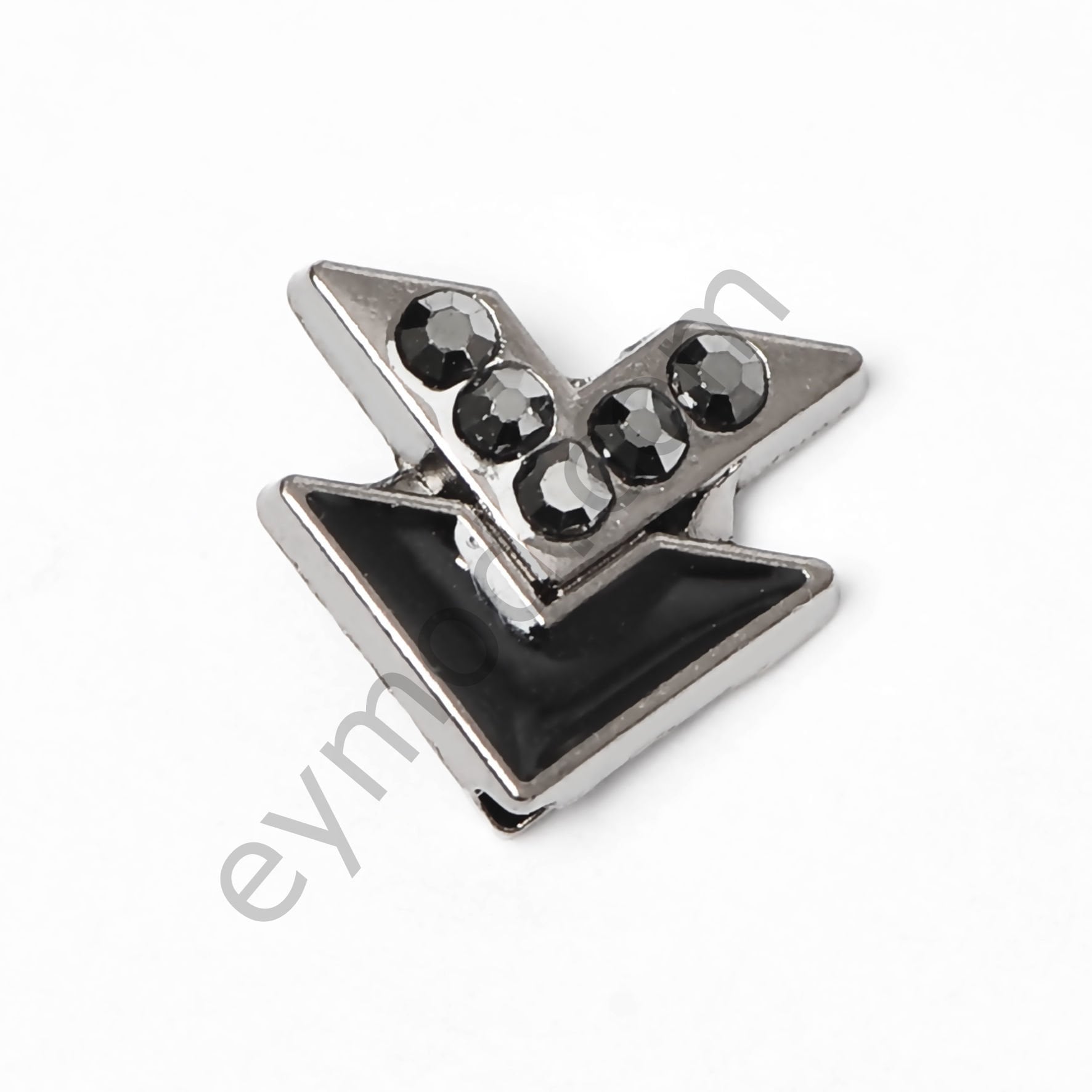 5 Taşlı Mineli Ufak Dikme Aksesuar BLACK NİKEL
