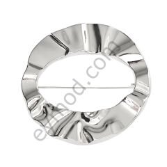 Kabartmalı Ortası Delik Broş