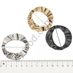 Kabartmalı Ortası Delik Broş