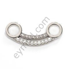 7 Taşlı 10 İncili Ufak Dikme Aksesuar NİKEL