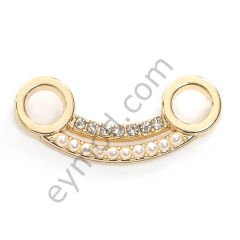7 Taşlı 10 İncili Ufak Dikme Aksesuar GOLD