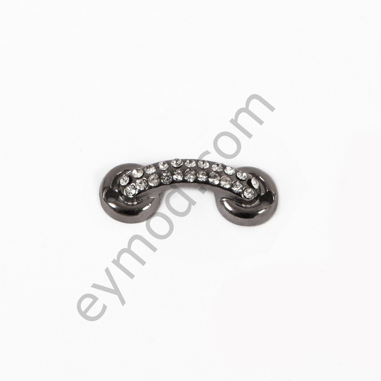 Ortası Taşlı Geçişli Dikme BLACK NİKEL