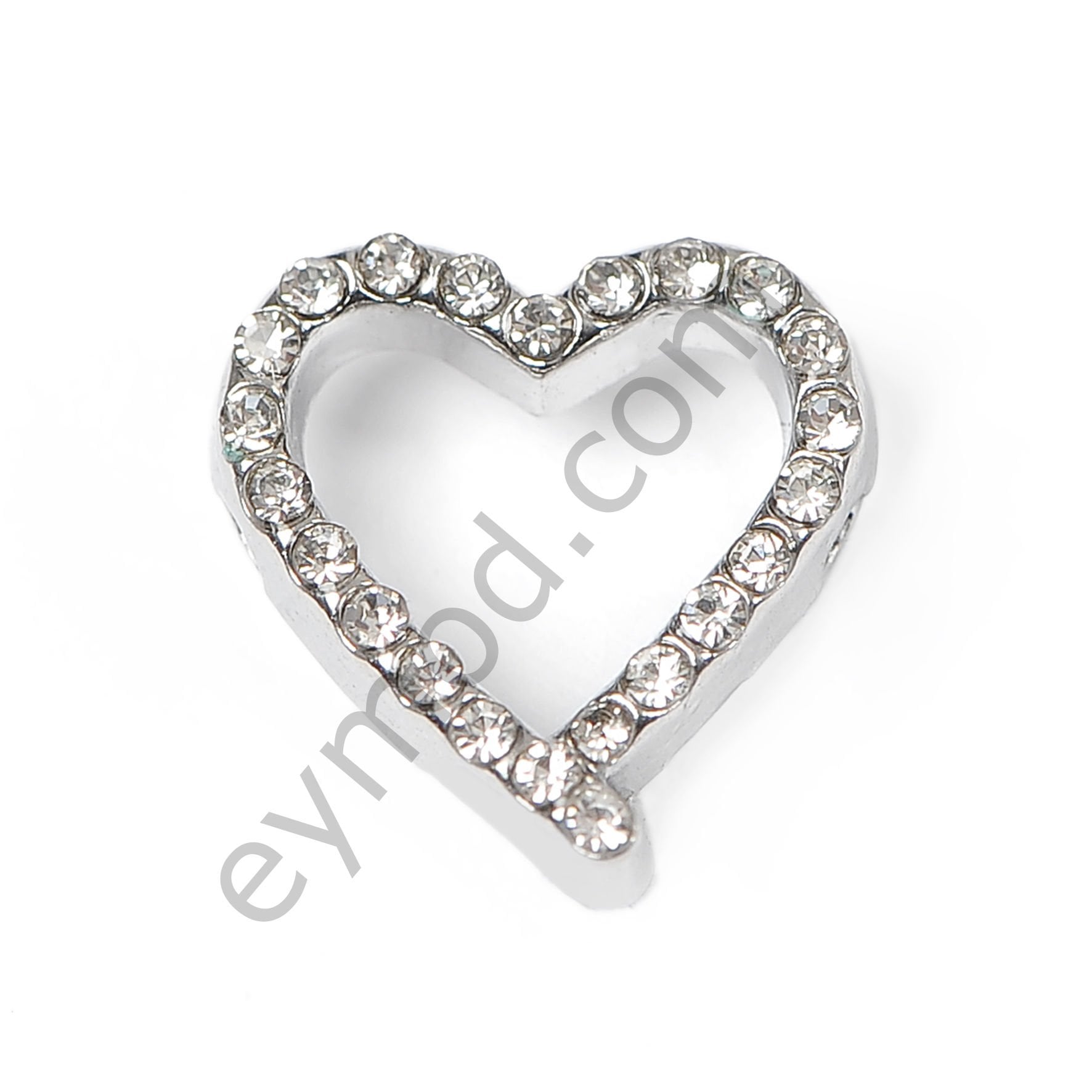 23 Taşlı Ufak Kalpli Dikme Aksesuar NİKEL