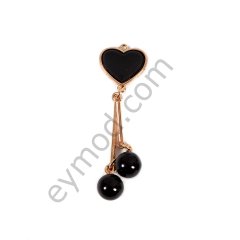 Kalpli Sallantılı Aksesuar GOLD+BLACK