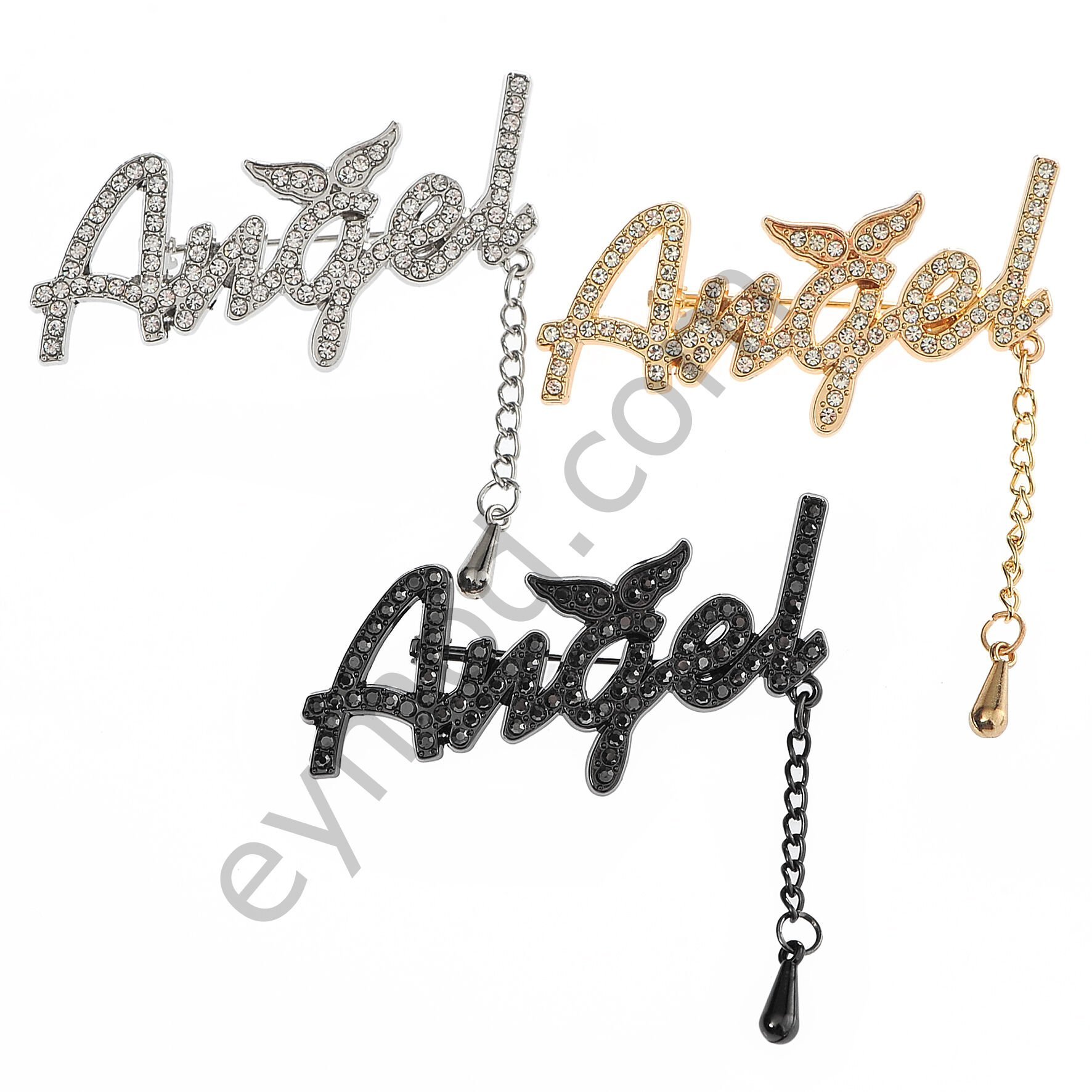 95 Taşlı Sallantılı Angel Broş