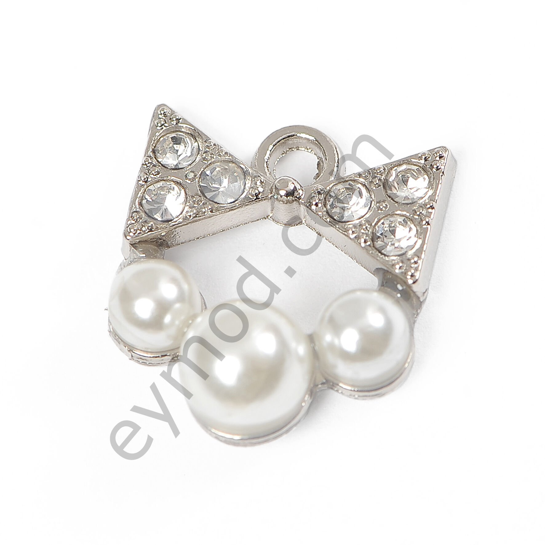 6 Taşlı 3 İncili Sallantı Aksesuar NİKEL