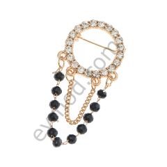 20 Taşlı Sallantılı  Broş