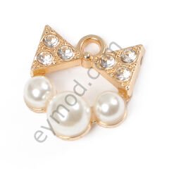 6 Taşlı 3 İncili Sallantı Aksesuar GOLD