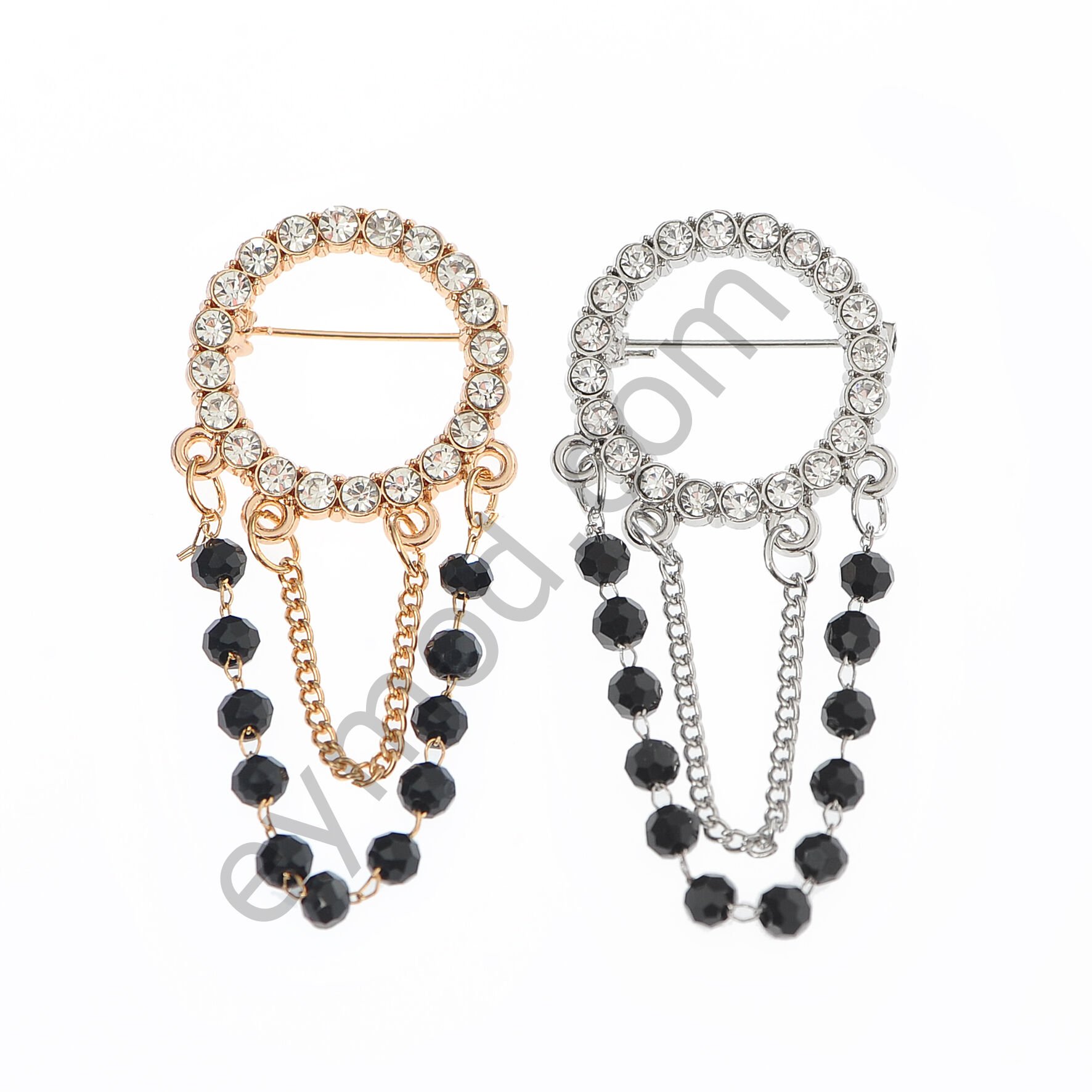 20 Taşlı Sallantılı  Broş