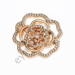 Taşlı Gül Broş