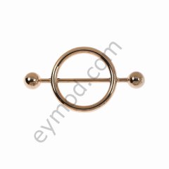 Yuvarlak Halkalı Halter Birit Tokası GOLD