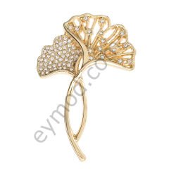 69 Taşlı Çiçek Broş
