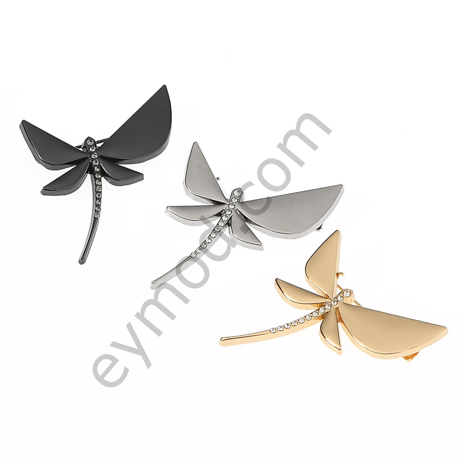 12 Taşlı Kelebek Broş