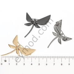 12 Taşlı Kelebek Broş