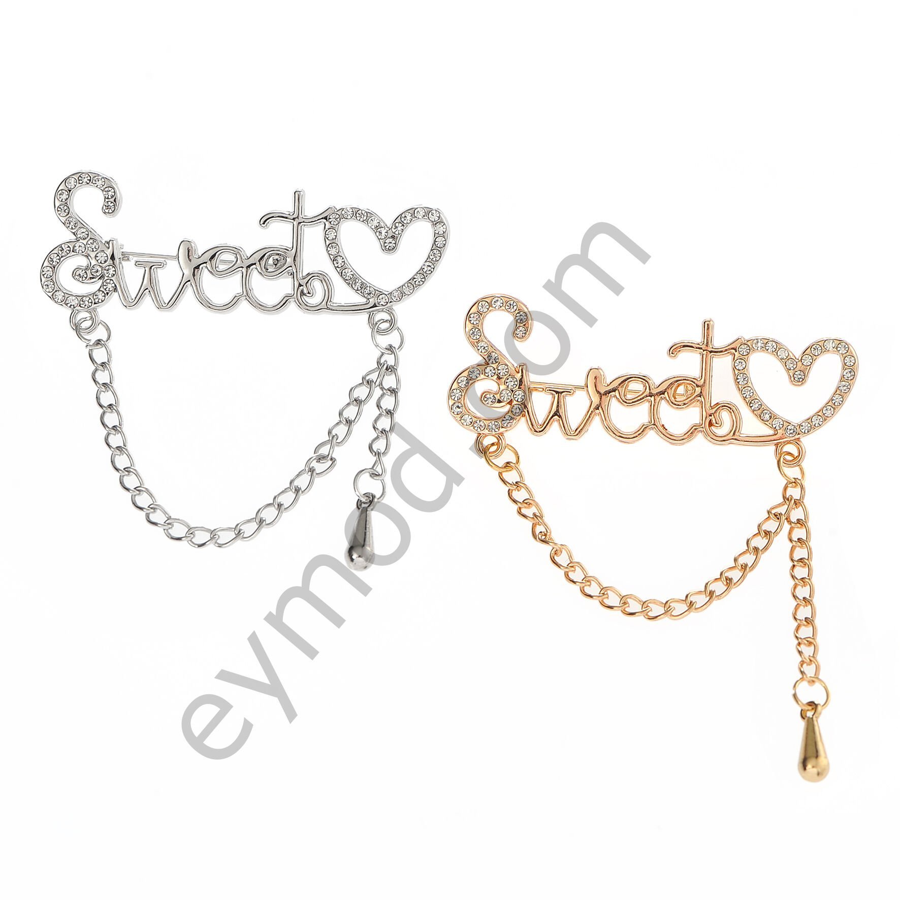 49 Taşlı Sallantılı Sweet Broş