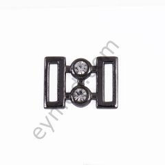 2 Taşlı Birit Toka BLACK NİKEL