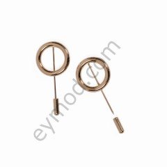 Halka İğneli Broş BÜYÜK BOY - GOLD