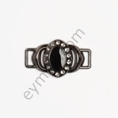 14 Taşlı Mineli Brit Toka BLACK NİKEL