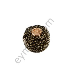 Simli Top Sallantı Aksesuar BLACK+GOLD