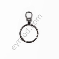 Oynar Başlikli Halka Elcik KÜÇÜK BOY - BLACK NİKEL