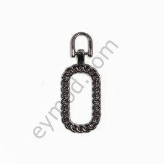 Burgulu Köşesiz Dikdörtgen Elcik KÜÇÜK BOY - BLACK NİKEL
