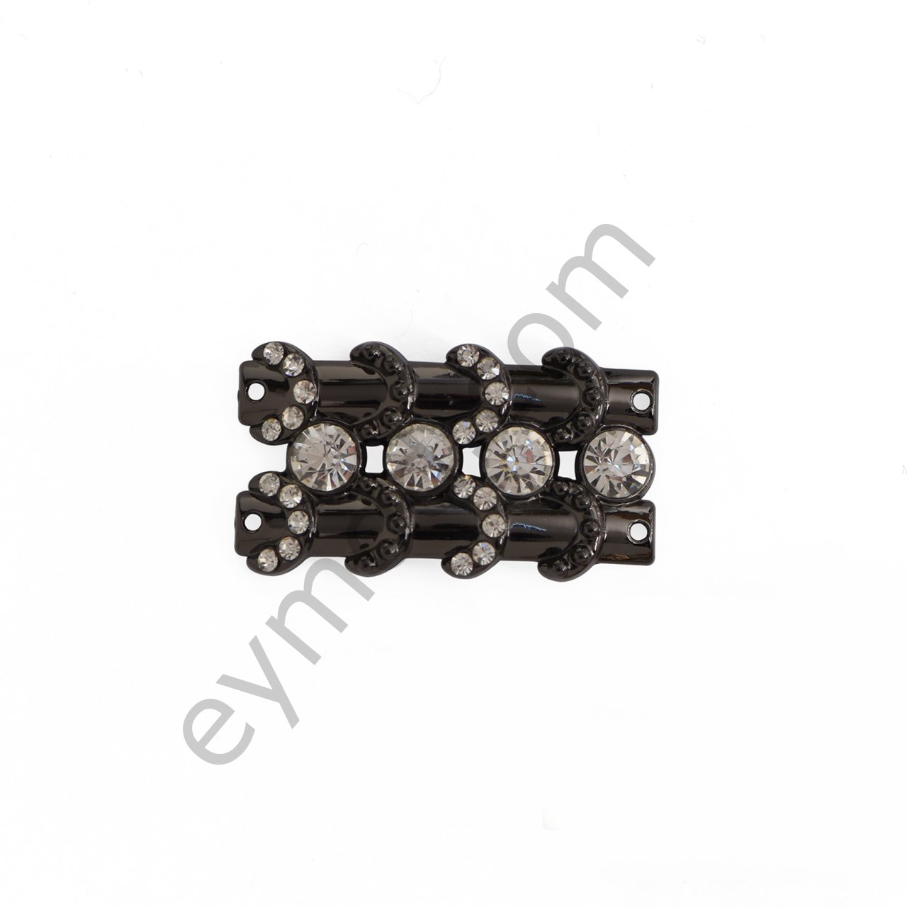 24 Taşlı Dikme Toka BLACK NİKEL