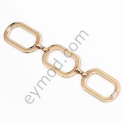 Oval Model Büyük Eklemeli Brit Toka Aksesuar GOLD