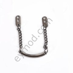 Zincirli Ense Etiketi BLACK NİKEL