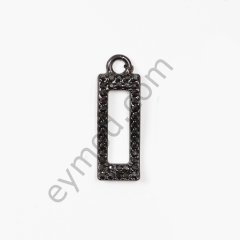 40 Kıvrımlı Taşlı Elcik KÜÇÜK BOY - BLACK