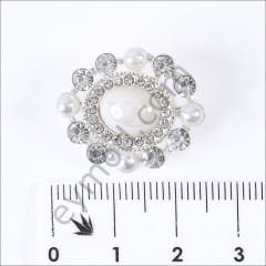28 Taşlı 5 İncili Oval Düğme