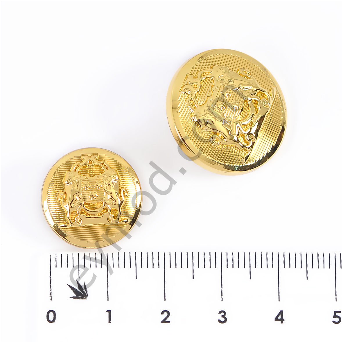 Aslanlı Rozet Yuvarlak Düğme DÜĞME BOYU 28L (~18 mm)