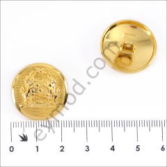 Aslanlı Rozet Yuvarlak Düğme DÜĞME BOYU 36L (~23 mm)