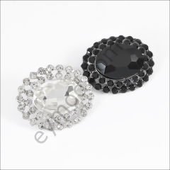 40 Taşlı Oval Düğme