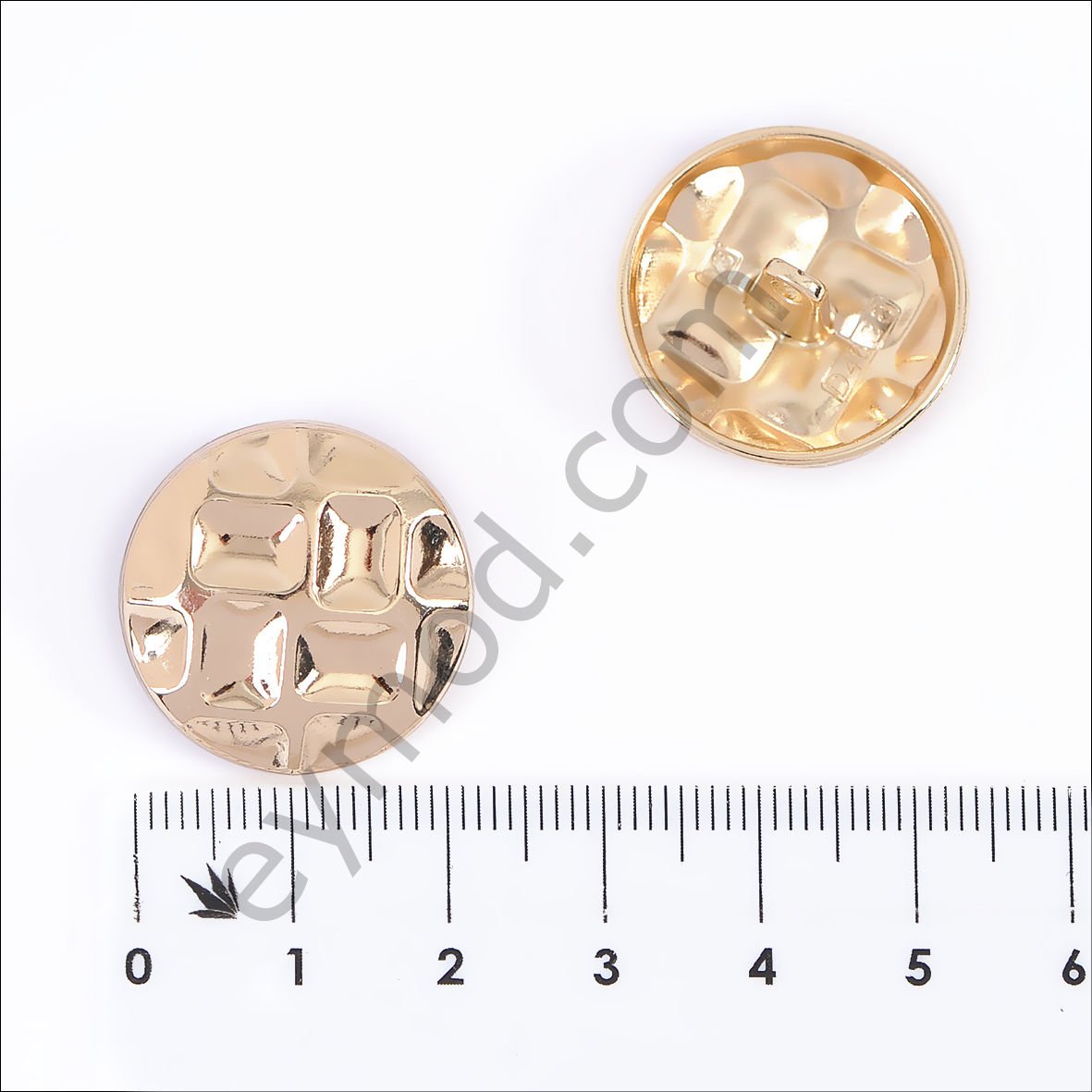Kare Desenli Yuvarlak Düğme DÜĞME BOYU 36L (~23 mm)