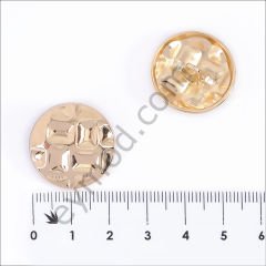 Kare Desenli Yuvarlak Düğme DÜĞME BOYU 36L (~23 mm)