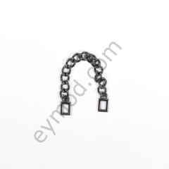 Düz Zincirli Ense Etiketi BLACK NİKEL