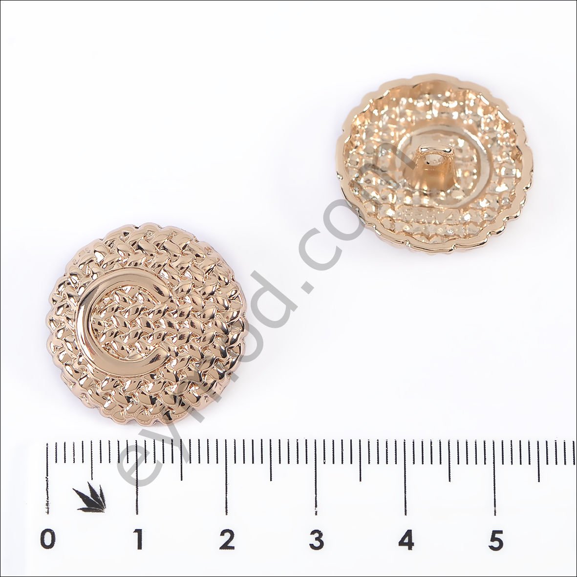 Hasır Desenli C Yuvarlak Düğme DÜĞME BOYU 36L (~23 mm)