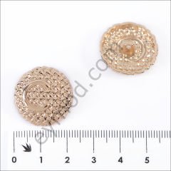 Hasır Desenli C Yuvarlak Düğme DÜĞME BOYU 36L (~23 mm)