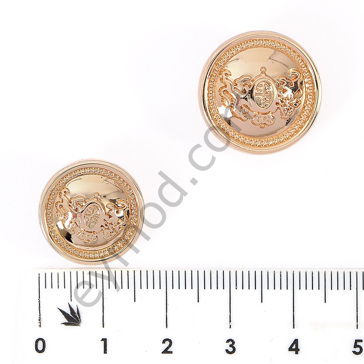 Aslanlı Arma Yuvarlak Düğme DÜĞME BOYU 28L (~18 mm)