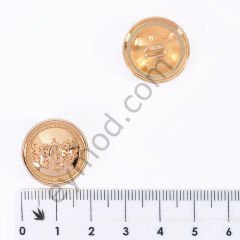 Aslanlı Arma Yuvarlak Düğme DÜĞME BOYU 32L (~20 mm)